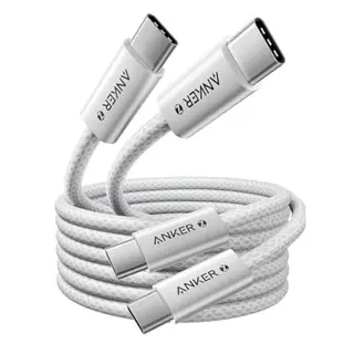 Anker 240W USB C Kabel, 2er Pack, 1,8m, Schnellladekabel, kompatibel mit iPhone, Samsung, MacBook, iPad