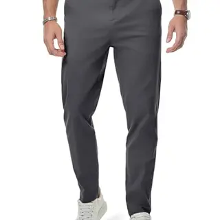 Elegancity Herren Chino Hose - Dunkelgrau, Casual Freizeithose