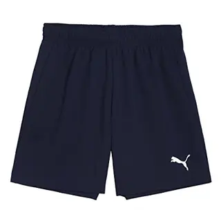 PUMA Kinder Teamrise Jr Shorts, Peacoat-White, 164 EU
