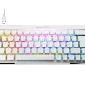 Turtle Beach Vulcan II Mini Air Kabellose Gaming-Tastatur mit RGB, abnehmbaren Kabel, Smart Keys und Aluminiumplatte