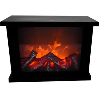 Technoline T9800 - LED Kamin mit realistischen Flammen, Schwarz