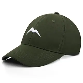 Momoshe Cap Herren Damen Basecap Armeegrün Baumwoll Baseballkappe, atmungsaktiv, verstellbar für Outdoor, Polo, Golf