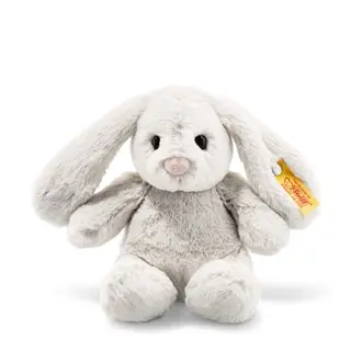 Steiff Hoppie Hase 18 cm - Flauschiges Plüschtier zum Kuscheln und Spielen für Kinder