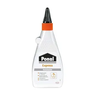 Ponal Express Holzleim, wasserfest, schnell trocknend, vielseitig einsetzbar, 550g
