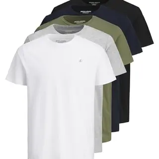 JACK & JONES Jorjxj Tee SS Crew Neck 5er Pack