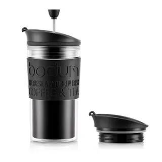 Bodum Travel Press Set Kaffeebereiter 0,35 l, Schwarz