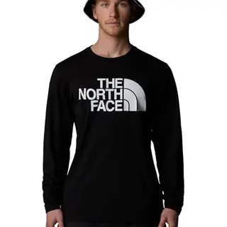THE NORTH FACE Half Dome T-Shirt Herren, Langarm, TNF Black, Größe M