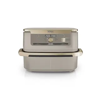 Ninja Foodi FlexDrawer Heißluftfritteuse, Dual Zone, Stone Gold AF500EUSD