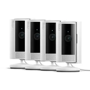 Indoor Überwachungskamera mit 1080p, WLAN, Privatsphärenschutz, ideal für Haustiere, einfache Selbstinstallation, 4er Set