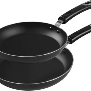 KICHLY Set mit 2 Antihaft-Pfannen für Induktion, 9,5 und 11 Zoll, Schwarz