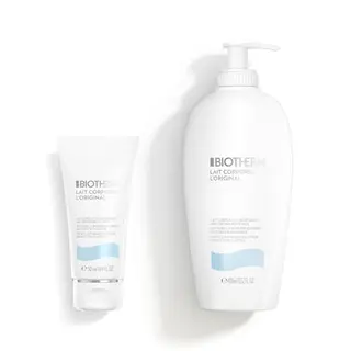 BIOTHERM Lait Corporel Set – Feuchtigkeitsspendende Bodylotion mit Zitrusduft, 400ml + 50ml