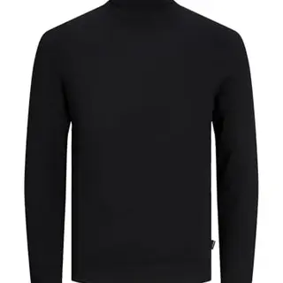 JACK & JONES Herren Rollkragenpullover in Schwarz XXL