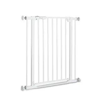 Hauck Clear Step Autoclose 2, Weiß - Kinderschutzgitter, verstellbare Breite 75-80 cm, selbstschließend, ohne Bohren