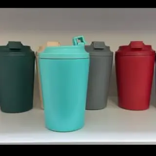 Thermobecher Kaffeebecher to go 360 ml – Isolierter Travel Mug mit Deckel für Auto und Büro