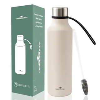 Combo Delight Thermosflasche 580ml – Edelstahl Isolierflasche für kalte Getränke, auslaufsicher, spülmaschinenfest – Ideal für Sommer, Sport, Strand & Büro