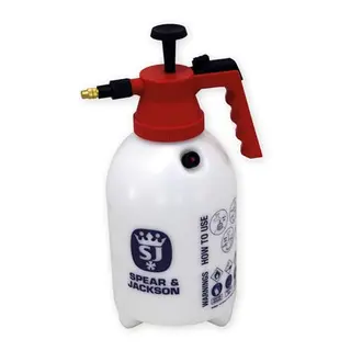 Spear & Jackson Garten-Drucksprüher 2 L mit verstellbarer Messingdüse, Pumpmechanismus, frostfester Flasche, Arretierabzug und Messskala