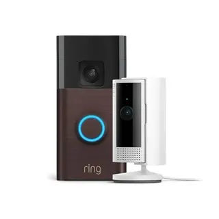 Ring Akku-Videotürglocke mit Innenkamera – WLAN-Sicherheitskamera, einfache Installation
