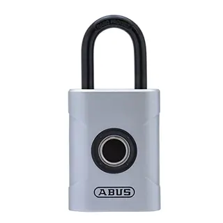 ABUS Touch 57/45 Fingerabdruckschloss - schlüsselloses Vorhängeschloss für Gym, Büro, Haus und Garten - Silber, 45mm