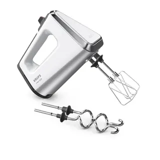 Krups 3Mix 9000 Handmixer, 750W, inkl. Schneebesen & Knethaken, weiß, ergonomisch, Puls & Turbomodus