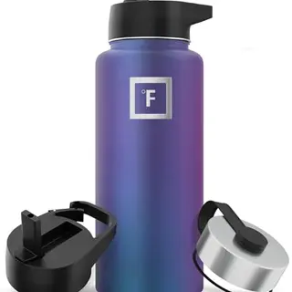 Edelstahl Trinkflasche mit Strohhalm, auslaufsicher, doppelwandig, isoliert, BPA-frei, 650–1800 ml, für Wasser, Sport, Reisen, Kinder