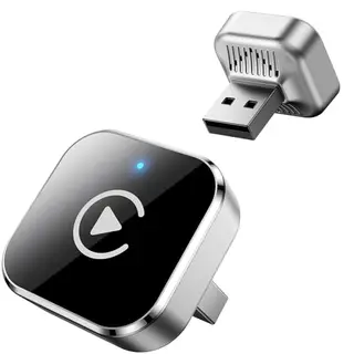 Wireless CarPlay & Android Auto Adapter, Plug & Play, kompatibel ab 2016, Silber