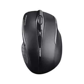 CHERRY MW 3000 Kabellose ergonomische Maus für Rechtshänder, Schwarz