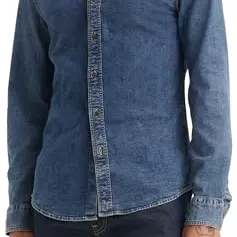 Levi's Herren Hemd mit Button-Down-Kragen, Trinity Medium Wash, Größe M