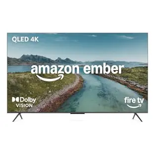 Amazon Ember QLED 55" 4K Smart TV mit Fire TV, HDR, Dolby Vision und Alexa-Sprachsteuerung