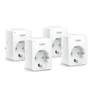 Tapo P100 WLAN Smart Steckdose 4er Pack, sprachsteuerbar, kompatibel mit Alexa & Google Home