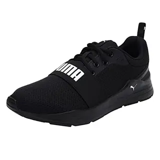 PUMA Kinder Wired Run Jr Sneaker, Schwarz/Weiß, 37 EU