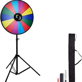 VEVOR Glücksrad mit Ständer, 601mm, drehen, mit 14 Fächern