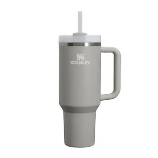 Stanley 1913 Quencher H2.0 Trinkflasche 1.2L - 11 Stunden kühl, 48 Stunden eisgekühlt - BPA-frei - Edelstahl - Ash