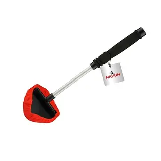 NIGRIN Scheibenreiniger mit Teleskop-Griff und wiederverwendbaren Mikrofaserpads