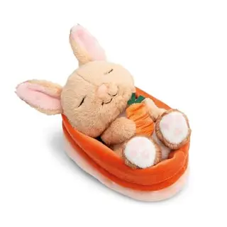 NICI Kuscheltier Hase mit Karotte 12cm - weiches Plüschtier zum Kuscheln und Spielen - für Kinder und Erwachsene