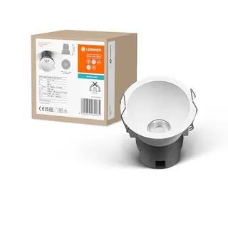 Ledvance SPOT TWIST Einbau-Downlight, weiß, 5W, 400lm, 70mm Durchmesser, kaltweiß, energiesparend, einfache Montage, 4000K