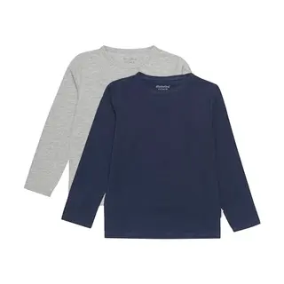 MINYMO Jungen Basic 2er-Pack T-Shirts, Dunkelblau, Größe 98 EU