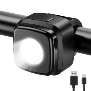 OnMeto Fahrradlicht vorne, wasserdichte & wiederaufladbare USB Type-C Fahrradleuchte