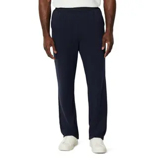 Amazon Essentials Herren Sweathose mit offenem Beinabschluss, Baumwolle, Marineblau, L
