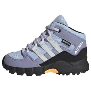 adidas Baby Terrex Mid Gore-TEX Wanderschuhe, Blau/Grau/Gold, Größe 19 EU