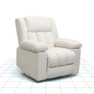 FLEXISPOT Relaxsessel mit Becherhalter und Massagesfunktion, ideal für Senioren (Weiß)