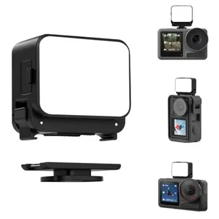 AOOSU LED Videolicht - tragbares, magnetisches Kamera-Licht mit 600mAh Akku, 3 Lichtmodi, 4-stufiges Dimming, kompatibel mit DJI Osmo Action 3/4/5 Pro