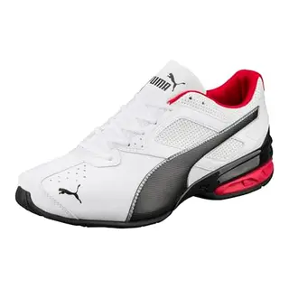 PUMA Herren Tazon 6 FM Low-Top Trainer, White/Black/Silver, Größe 43 EU