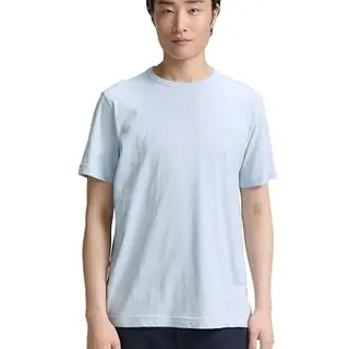 Tom Tailor T-Shirt mit Brusttasche, Tarmac Grey/White, Größe XL