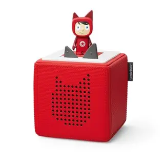 tonies Toniebox Starter Set – Kabelloser Audioplayer für Kinder, inkl. Kreativ Figur, 7 Std. Akku, Rot