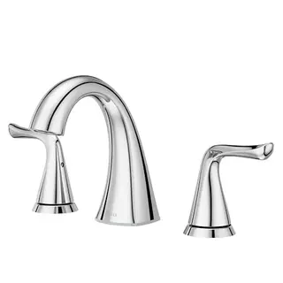 Pfister Willa Waschbeckenarmatur, 20,3 cm, 2 Griffe, 3 Löcher, poliertes Chrom