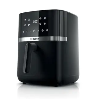 Bosch Heißluftfritteuse Serie 4, XL, schwarz, 6,1 L, Touchscreen, 7 Voreinstellungen, Auftau- & Warmhaltefunktion