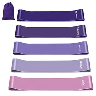 Fokky Fitnessbänder 5er Set aus 100% Naturlatex