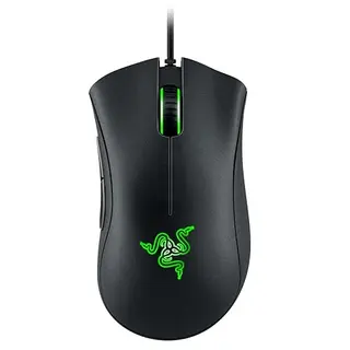 Razer DeathAdder Essential Gaming-Maus, 6400 DPI, 5 Tasten, ergonomisch, schwarz