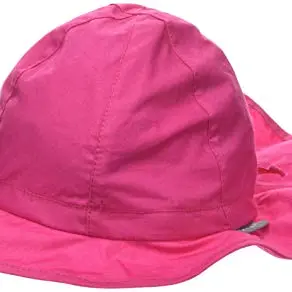 Sterntaler Sonnenhut für Mädchen - UV-Schutz 50+, breite Krempe, Nackenschutz, Bindebänder - magenta, Größe 47