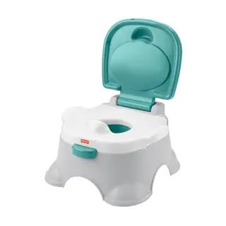 Fisher-Price 3-in-1 Töpfchentrainingsstuhl mit abnehmbaren Aufsatz, Babytöpfchen und Fußbank für Kleinkinder